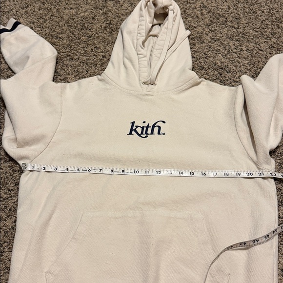 Kith Cream Hoodie with Black Stripes unisex - measurements included - Picture 14 of 17